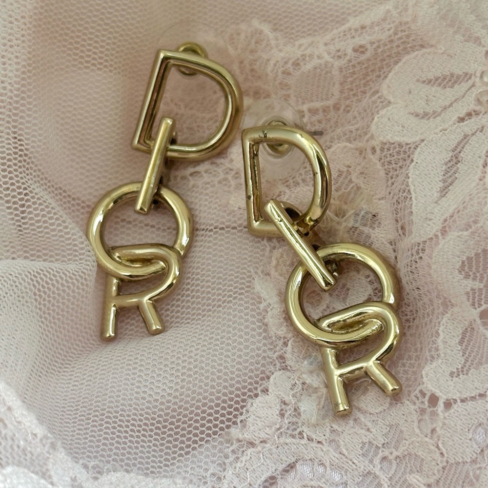 Dior Gold Statement Earrings - image 6